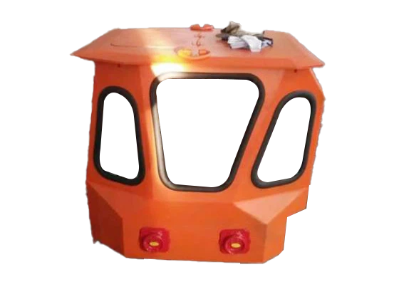 Cabine de trator de escavadeira mecânica de mina preta amarela personalizada