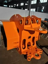 Estrutura frontal do carregador de 3 cubos